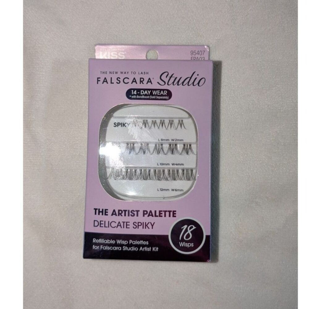 KISS Falscara Studio The Artist Palette - Delicate Spiky (18 Wisps) - NIB